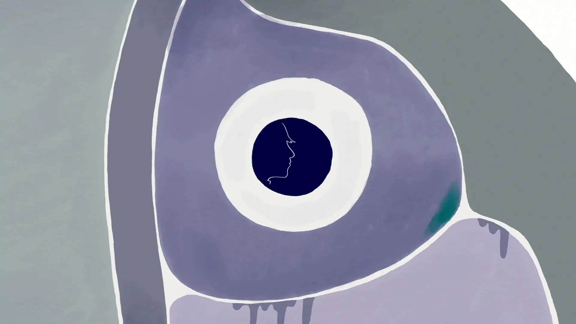 Close up toucan statue eye